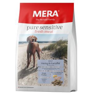 Mera Сухой корм Mera Рure Sensitive Adult Hering & Kartoffel для взрослых собак с сельдью и картофелем - 1 кг