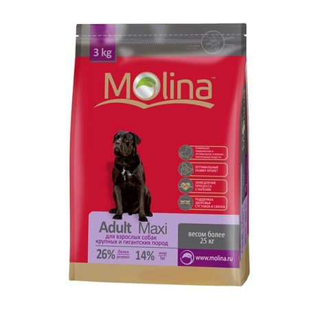 Molina Molina Adult Maxi для взрослых собак крупных и гигантских пород - 3 кг