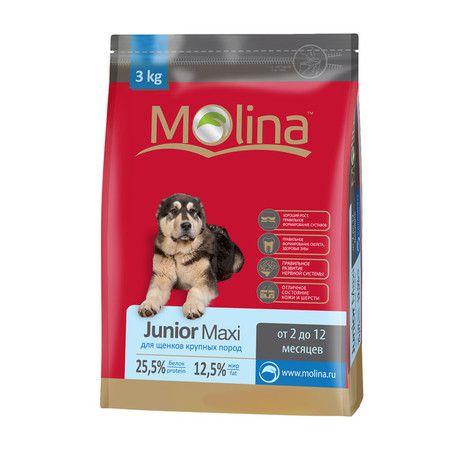 Molina Molina Junior Maxi для щенков крупных пород - 3 кг