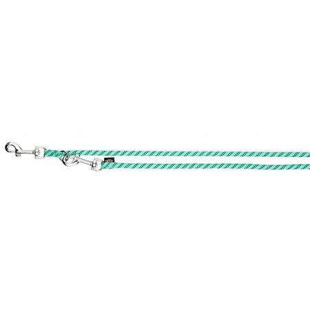 TRIXIE Поводок-перестежка Trixie Sporty Rope для собак S–M 2,00 м/ф8 мм светло-синий