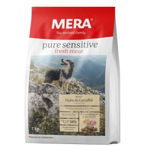 Mera Сухой корм Mera Pure Sensitive Adult Huhn & Kartoffel High Protein для взрослых собак с курицей и картофелем - 1 кг