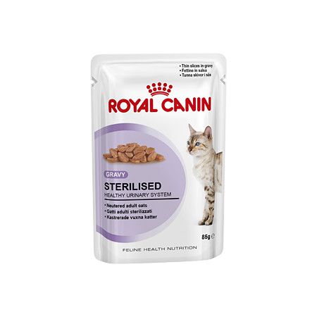 Royal Canin Влажный корм Royal Canin Sterilised для стерилизованных кошек кусочки в соусе - 85 г
