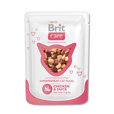 Brit Brit Chicken&Duck влажный корм для кошек с курицей и уткой 24 шт х 80 гр