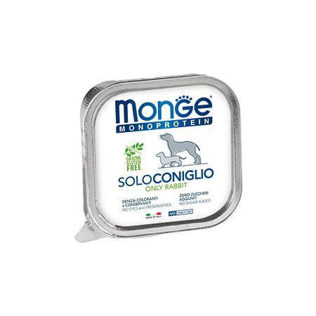 MONGE Monge Dog Monoproteico Solo паштет для собак из кролика 150 гр х 24 шт