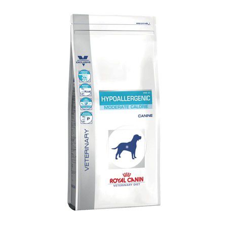 Royal Canin Сухой корм Royal Canin Hypoallergenic HME 23 Moderate Calorie для стареющих, кастрированных/стерилизованных и/или страдающих избыточным весом собак