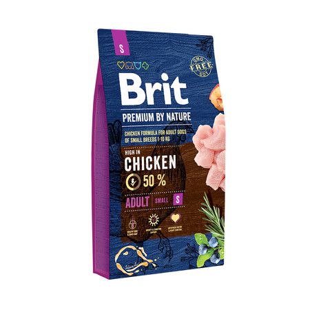 Brit Brit Premium by Nature Adult S сухой корм для собак мелких пород с курицей