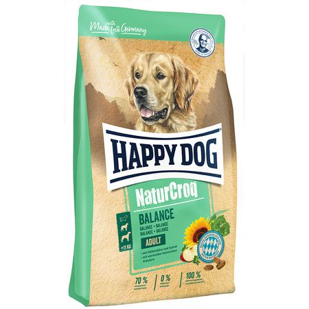Happy Dog Сухой корм Happy Dog Premium NaturCroq Balance для взрослых собак всех пород с мясом птицы - 15 кг