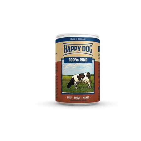 Happy Dog Влажный корм Happy Dog 100% Rind для собак при аллергии и проблемах с пищеварением с говядиной - 400 г