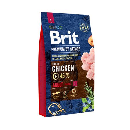 Brit Brit Premium by Nature Adult L сухой корм для собак крупных пород с курицей - 8 кг