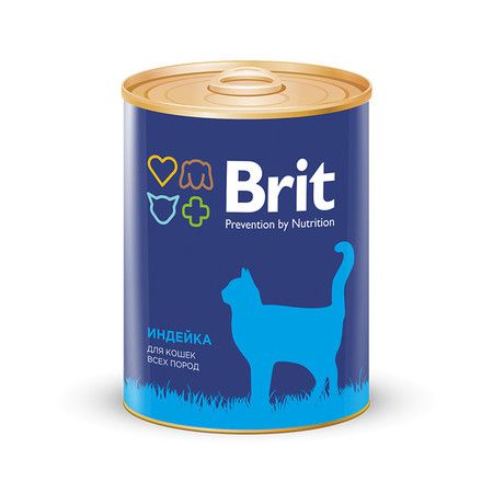 Brit Brit Premium Turkey для кошек всех пород с индейкой - 0,34 кг х 12 шт