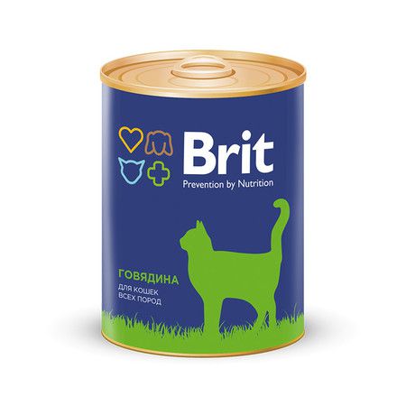Brit Brit Premium Beef для кошек всех пород с говядиной - 0,34 кг х 12 шт