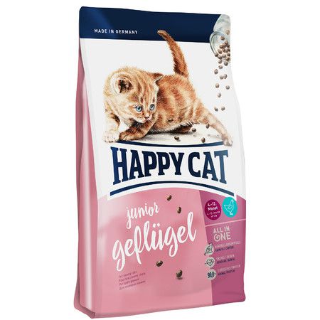 Happy Cat Сухой корм Happy Cat Supreme Junior Geflugel для молодых кошек с домашней птицей - 4 кг
