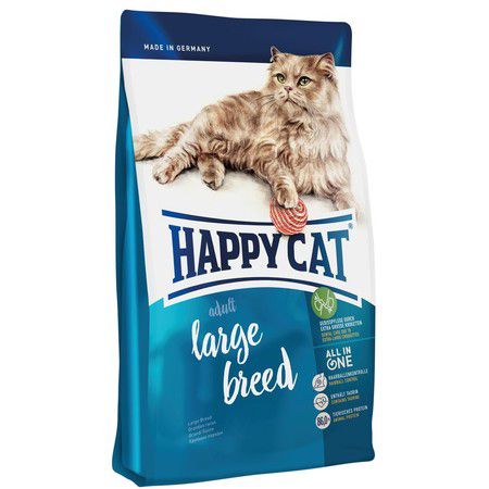 Happy Cat Сухой корм Happy Cat Fit&Well Large Breed для кошек крупных пород с домашней птицей и ягненком - 1,4 кг