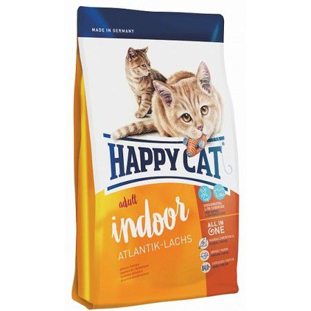 Happy Cat Сухой корм Happy Cat Fit & Well Adult Supreme Indoor для кошек с атлантическим лососем - 4 кг