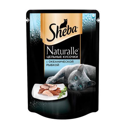 Sheba Sheba Naturalle влажный корм в паучах для кошек с океанической рыбой 80 г х 24 шт