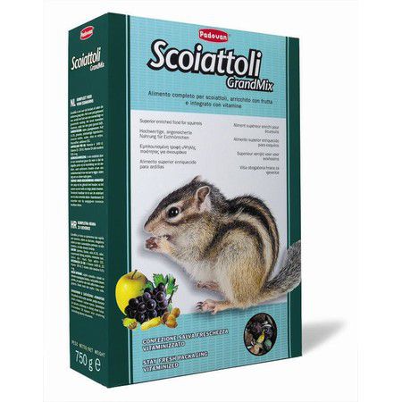 Padovan Корм Padovan Grandmix scoiattoli для белок и бурундуков комплексный основной - 750 г