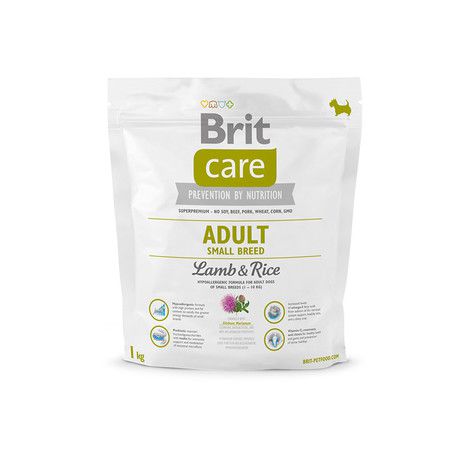 Brit Cухой корм Brit Care Adult Small Breed Lamb & Rice для взрослых собак мелких пород с ягненком и рисом - 1 кг