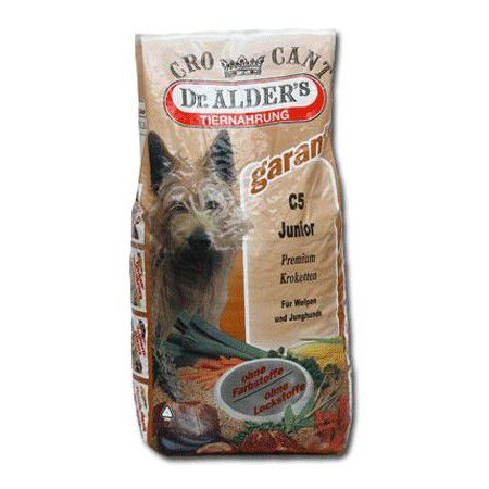 Dr. Alders Dr. Alder's C5 Junior Crocant Premium для щенков, молодых собак, беременных и кормящих сук с говядиной и рисом