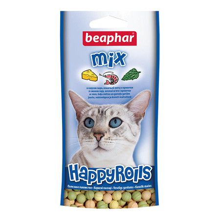 Beaphar Beaphar Happy Rolls Mix лакомство для кошек - 80 шт