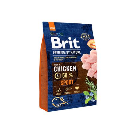 Brit Brit Premium By Nature Sport сухой корм для активных собак с курицей - 3 кг
