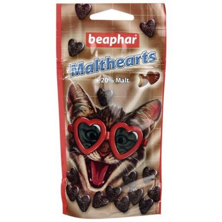 Beaphar Beaphar Malthearts для кошек Сердечки для вывода шерсти из желудка 150 шт