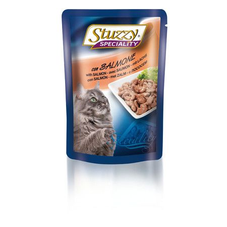 Stuzzy STUZZY SPECIALITY CAT для кошек в паучах с лососем - 100 гр 24 шт