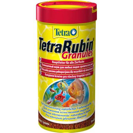 Tetra Корм Tetra Rubin Granules для улучшения окраса всех видов рыб в гранулах - 250 мл