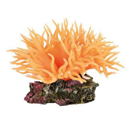 TRIXIE Грот Trixie для аквариума анемон 11 см оранжевый пластиковый
