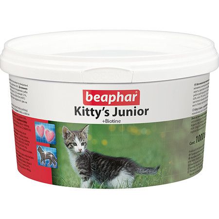 Beaphar Лакомство Beaphar Kitty`s Junior для котят витаминизированное сердечки - 1000 таб