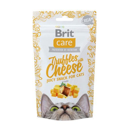 Brit Brit Care лакомство для кошек Truffles Cheese подушечки с сыром 50 г