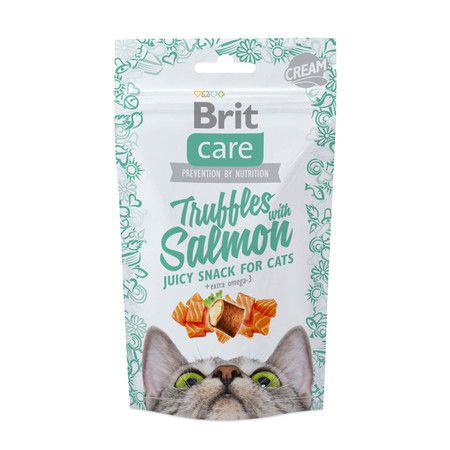 Brit Brit Care лакомство для кошек Truffles Salmon подушечки с лососем 50 г