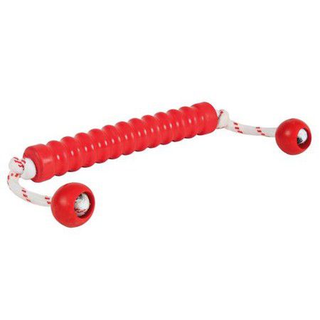 TRIXIE Игрушка Trixie Long Mot для собак апорт на веревке для игры на воде 20 см резиновая