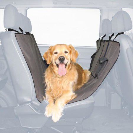TRIXIE Подстилка Trixie для собак автомобильная 1,40х1,45 см нейлоновая серо-коричневая