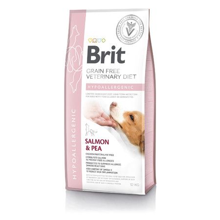 Brit Сухой беззерновой гипоаллергенный корм Brit VDD Hypoallergenic для взрослых собак с лососем - 12 кг
