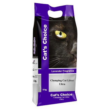 Indian Cat Litter Комкующийся бентонитовый наполнитель Indian Cat Litter с ароматом лаванды - 5 кг