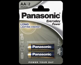 Щелочные батарейки Everyday Power (AA) Panasonic LR6REE/2BR