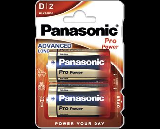 Щелочные батарейки Pro Power (D) Panasonic LR20XEG/2BP