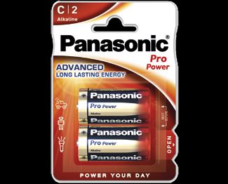 Щелочные батарейки Pro Power (C) Panasonic LR14XEG/2BP