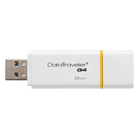 Флешка USB KINGSTON DataTraveler G4 8Гб, USB3.0, белый [dtig4/8gb]