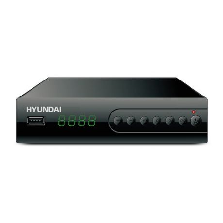 Ресивер DVB-T2 HYUNDAI H-DVB560, черный