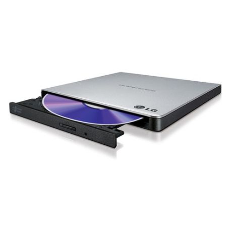 Оптический привод Blu-Ray LG GP57ES40, внешний, USB, серебристый, OEM