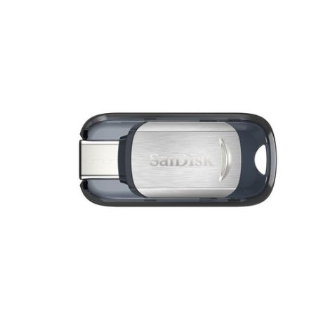Флешка USB SANDISK Type C 128Гб, USB3.0, черный и серебристый [sdcz450-128g-g46]