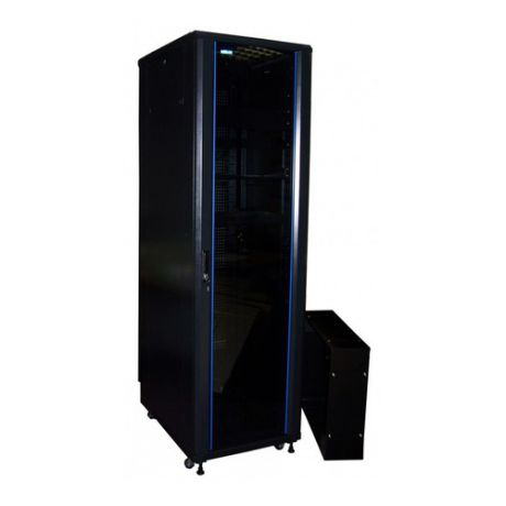 Шкаф серверный Lanmaster (TWT-CBA-42U-6X10-00) 42U 600x1000мм без пер.дв. 2 бок.пан. 800кг черный