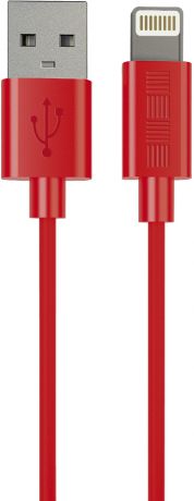 InterStep USB-Apple 8pin MFI 1м (красный)