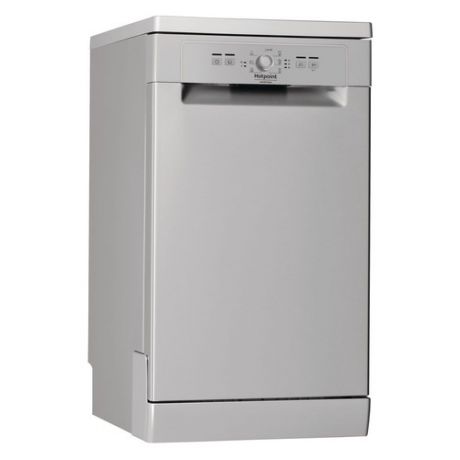 Посудомоечная машина HOTPOINT-ARISTON HSFE 1B0 C S, узкая, серебристая [155299]