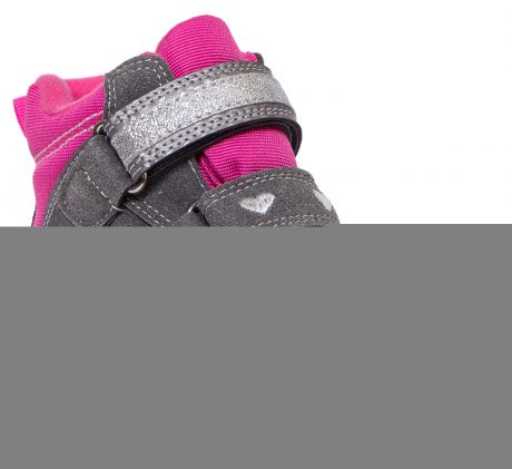 Ботинки и полуботинки Barkito для девочки серый с розовым