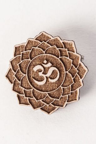Значок SWAMI Lotus Om (Natural)