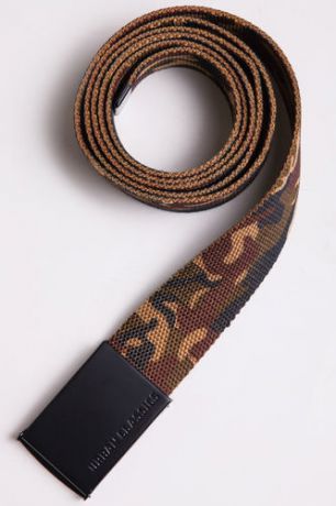 Ремень URBAN CLASSICS Long Canvas Belt (Wood Camo, 140 см)