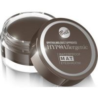 Bell Hypoallergenic Waterproof Mat Eyeshadow - Водостойкие матовые тени для век, тон 03, темно-коричневый, 23 гр
