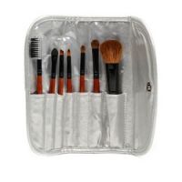 Limoni Brush Set Professional Silver Travel Kit - Набор кистей, 7 предметов + чехол